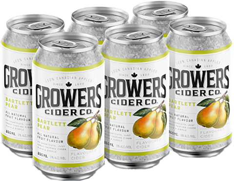 Growers Pear 6pk Can