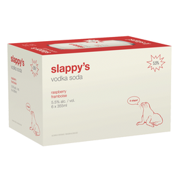 Slappy's - Rasp Vodka Soda 6x3