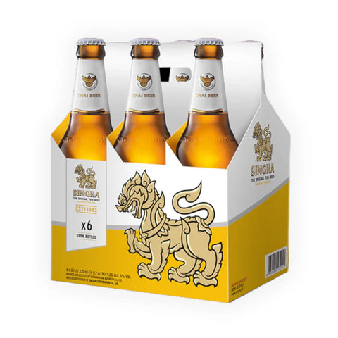 Singha Lager 6 pack bottle