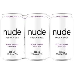 Nude Soda Black Cherry 6pk